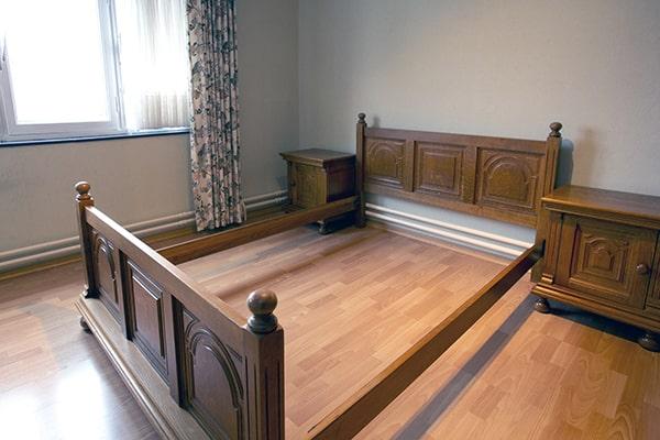 we specialize in removing all types of bed frames, including metal, wooden, and upholstered frames